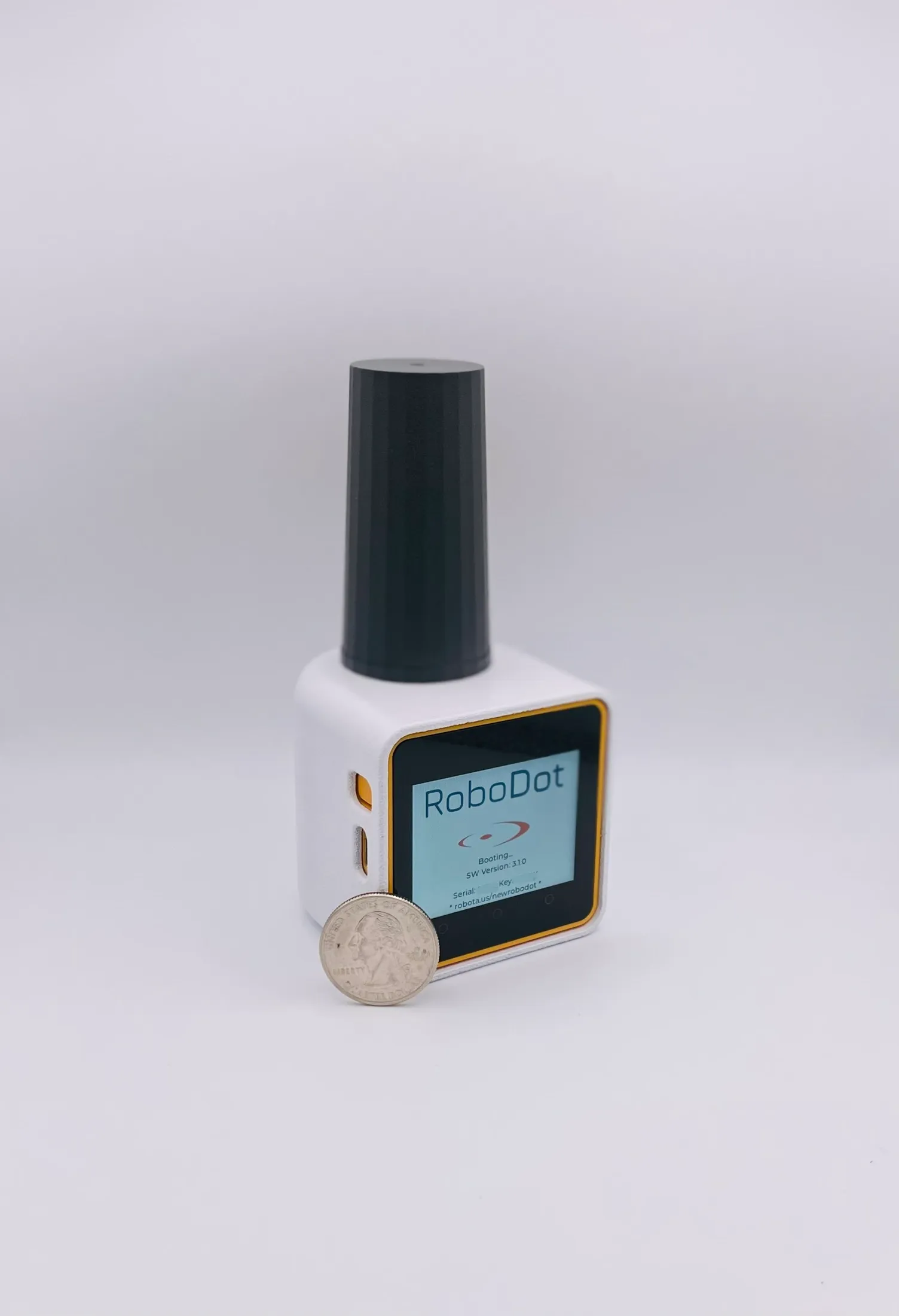 RoboDot Touch RTK GPS receiver, dual-use base and rover unit